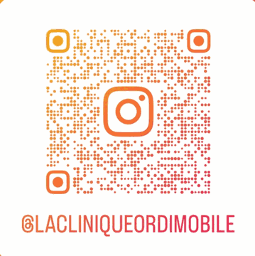 Code QR Instagram La Clinique Ordi Mobile